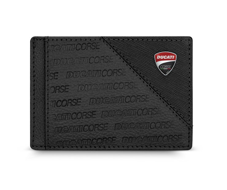 Ducati TRIONFO LEA card holder 4cc with black leather