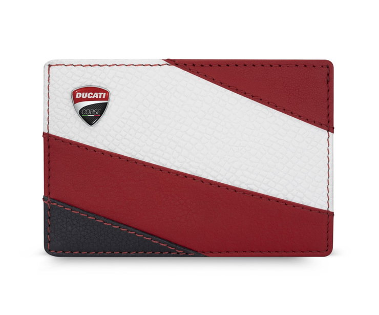 Ducati FORMA card holder 2cc with multicolor leather