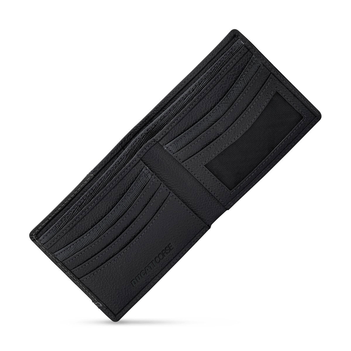 Ducati TRIONFO LEA men wallet 8cc with black leather