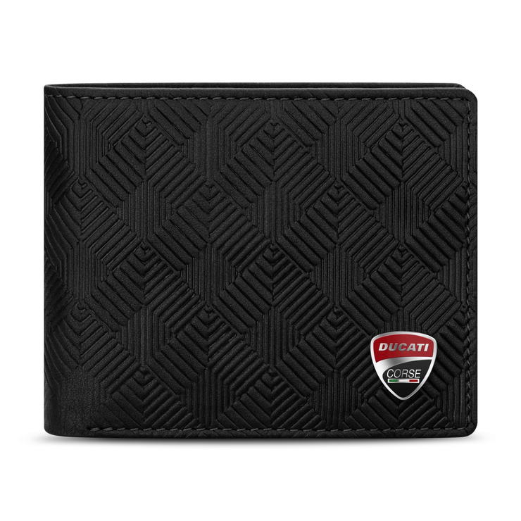 Ducati TECTONIC wallet for men 8cc black leather 