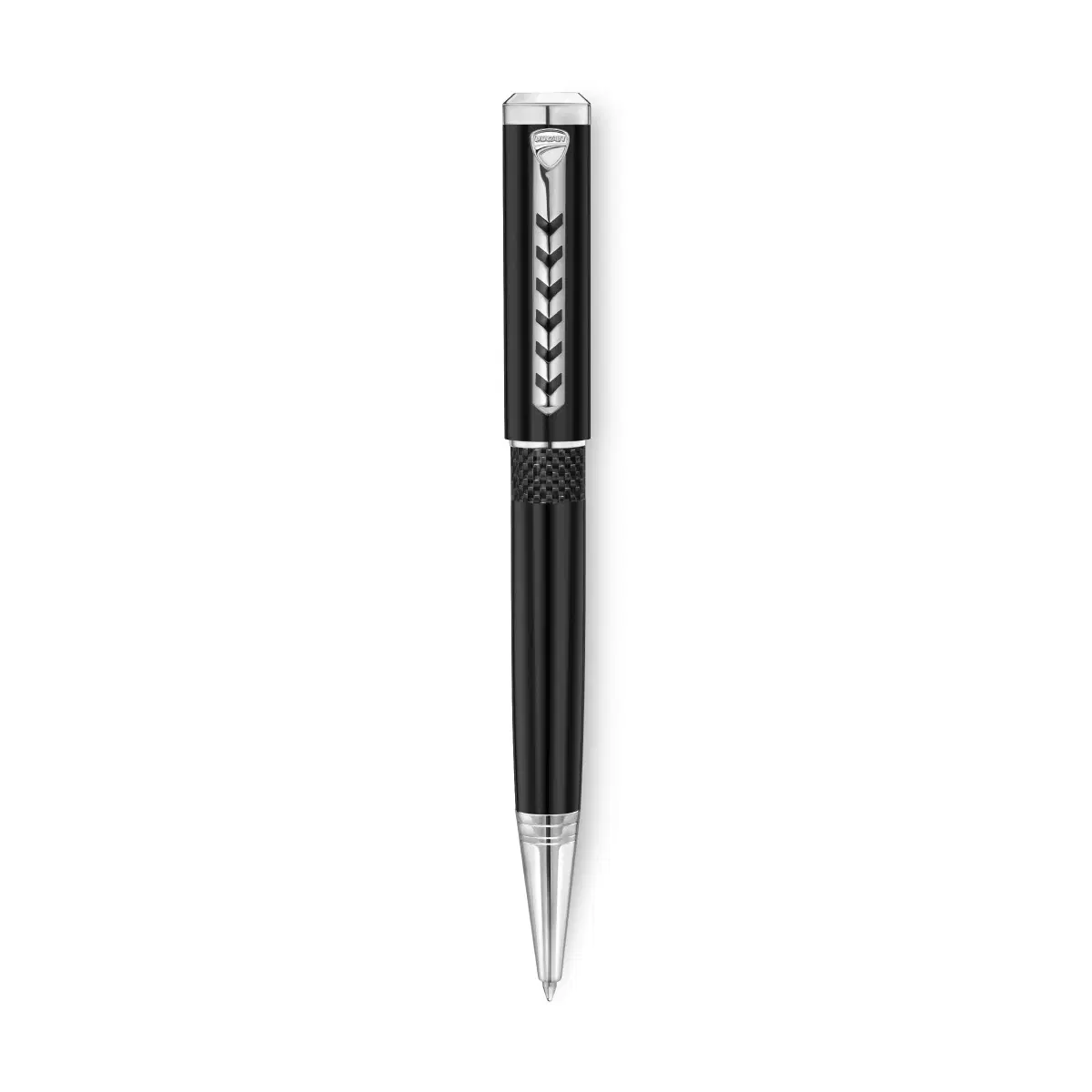 Ducati Stile Ballpoint Pen for Men Black and Silver