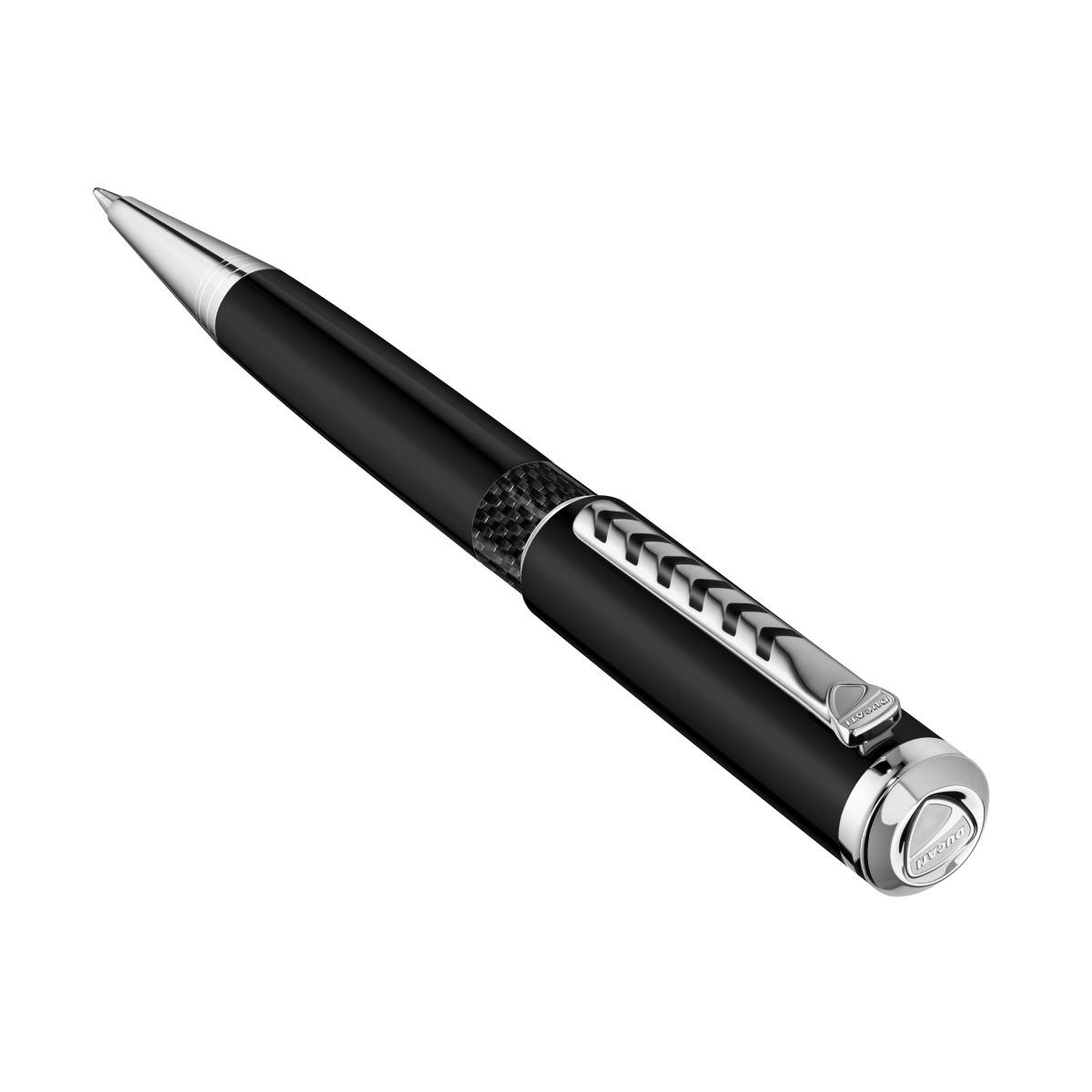 Ducati Stile Ballpoint Pen for Men Black and Silver