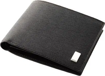 Dunhill wallet for men 8cc black leather