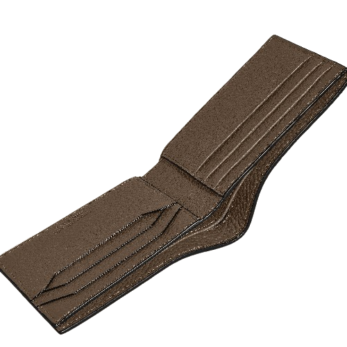 Montblanc Grain Wallet 6cc Brown Leather