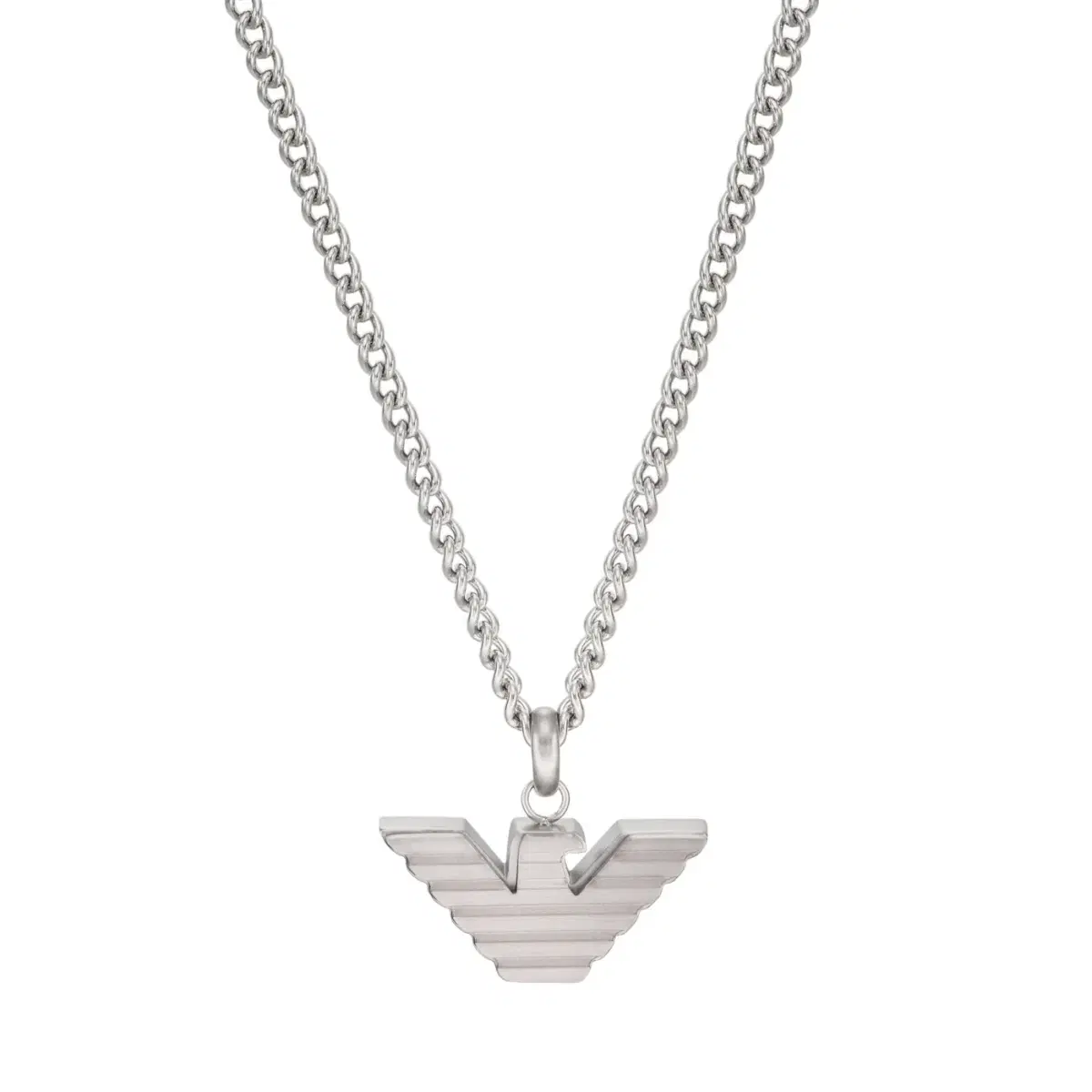 Emporio Armani Silver Stainless Steel Necklace for Men