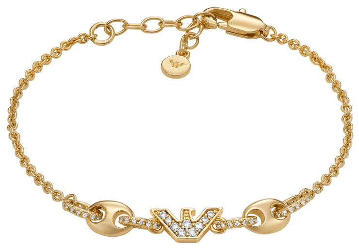 Emporio Armani Sentimental ladies bracelet gold with crystal