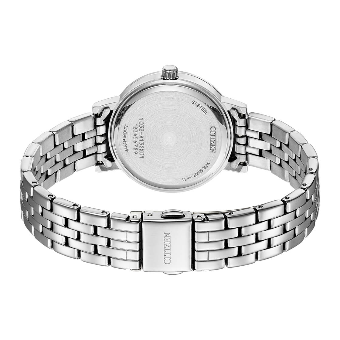 Citizen Women's Quartz Watch – Pink Dial, Crystal Accents