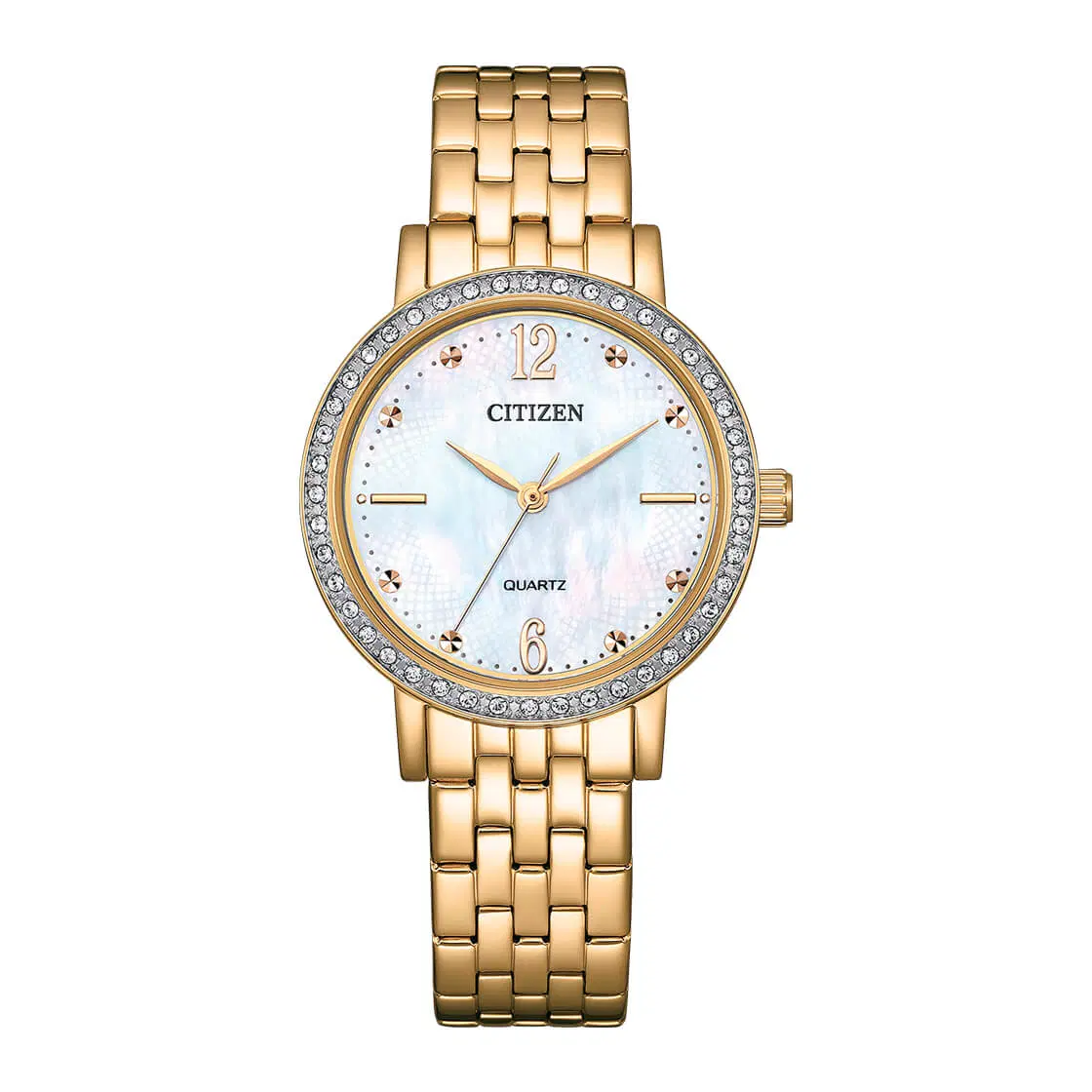 Citizen Women's Quartz Watch – Mother-of-Pearl , Gold Tone