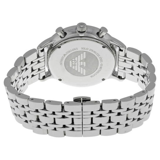 Emporio Armani Men Chronograph Watch Black Dial 