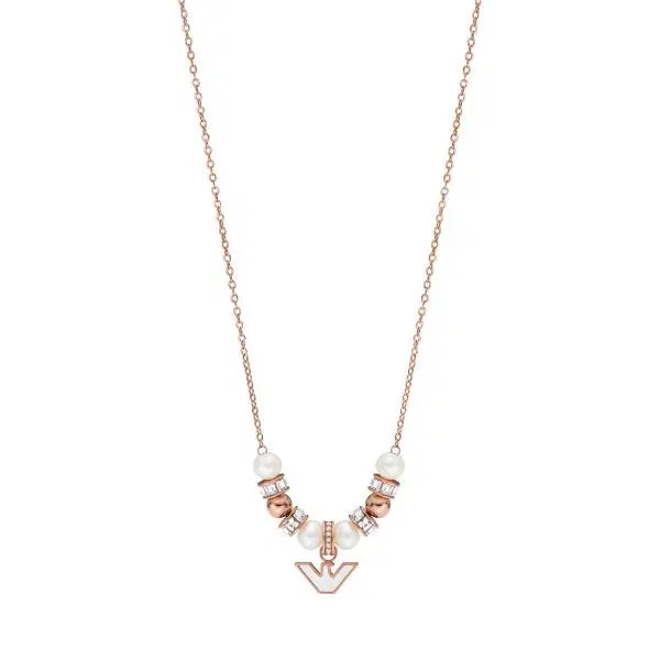 Emporio Armani ladies necklace stainless steel rose gold