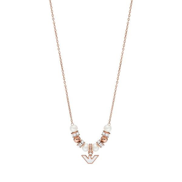 Emporio Armani ladies necklace stainless steel rose gold