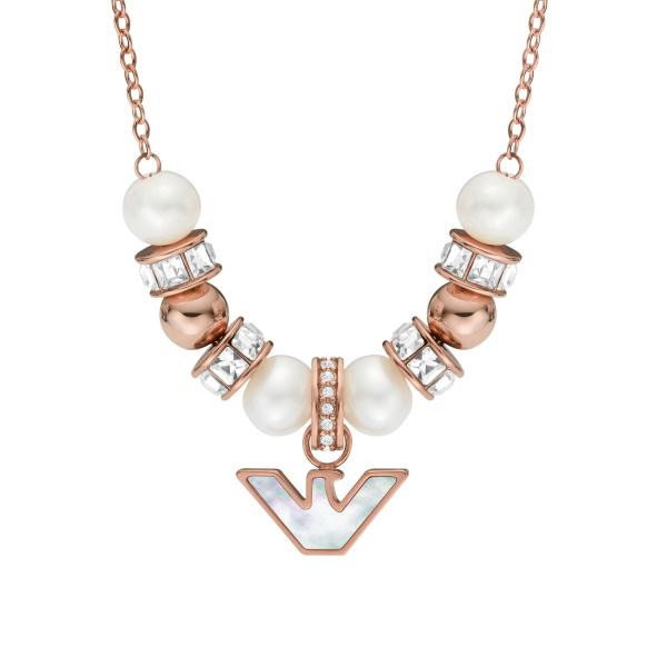 Emporio Armani ladies necklace stainless steel rose gold