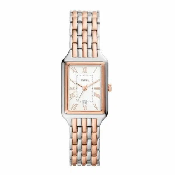 Fossil Raquel Three-Hand Date Rose Gold-Tone - Steel Watch