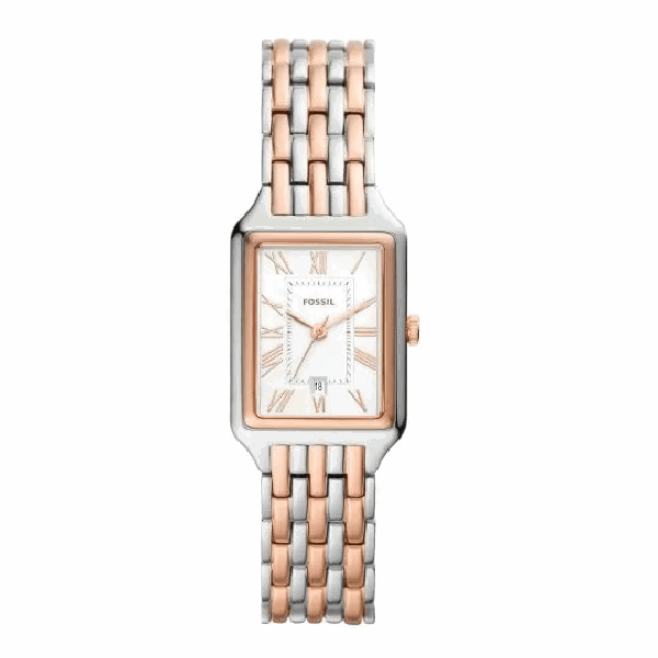 Fossil Raquel Three-Hand Date Rose Gold-Tone - Steel Watch