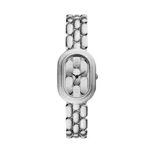 ساعة فوسيل نسائية سلون فضية بسوار ستانلس ستيل