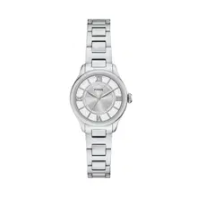 ساعة فوسيل نسائية جيلمور فضية بسوار ستانلس ستيل