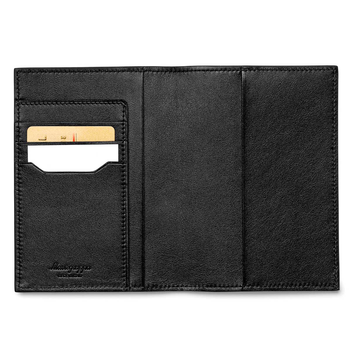 Montegrappa Signet Series Passaport Case Black Leather
