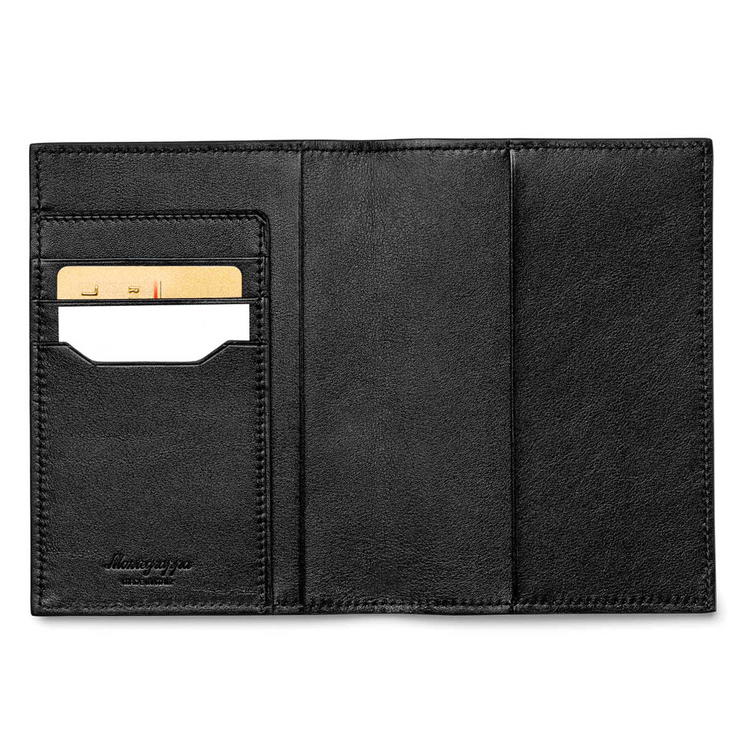Montegrappa Signet Series Passaport Case Black Leather