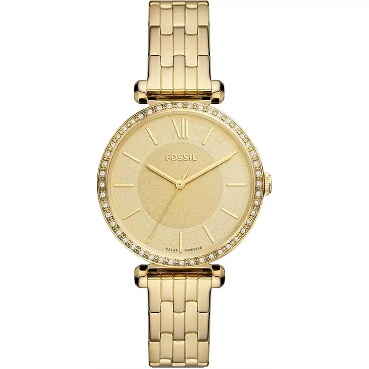 Fossil Tillie Solar-Powered Gold-Tone Stainless Steel Watch