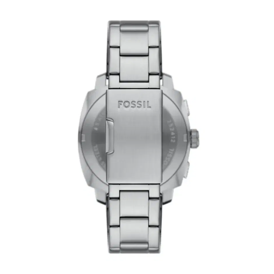 Fossil Machine Men Silver Steel Chronograph Watch