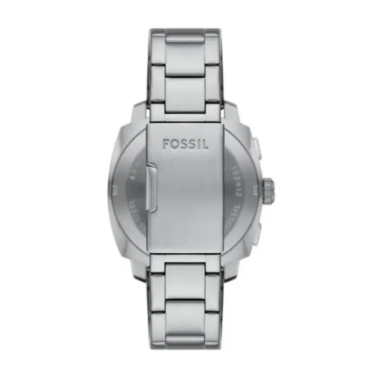 Fossil Machine Men Silver Steel Chronograph Watch