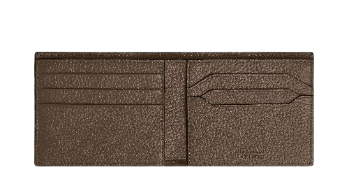 Montblanc Grain Wallet 6cc Brown Leather