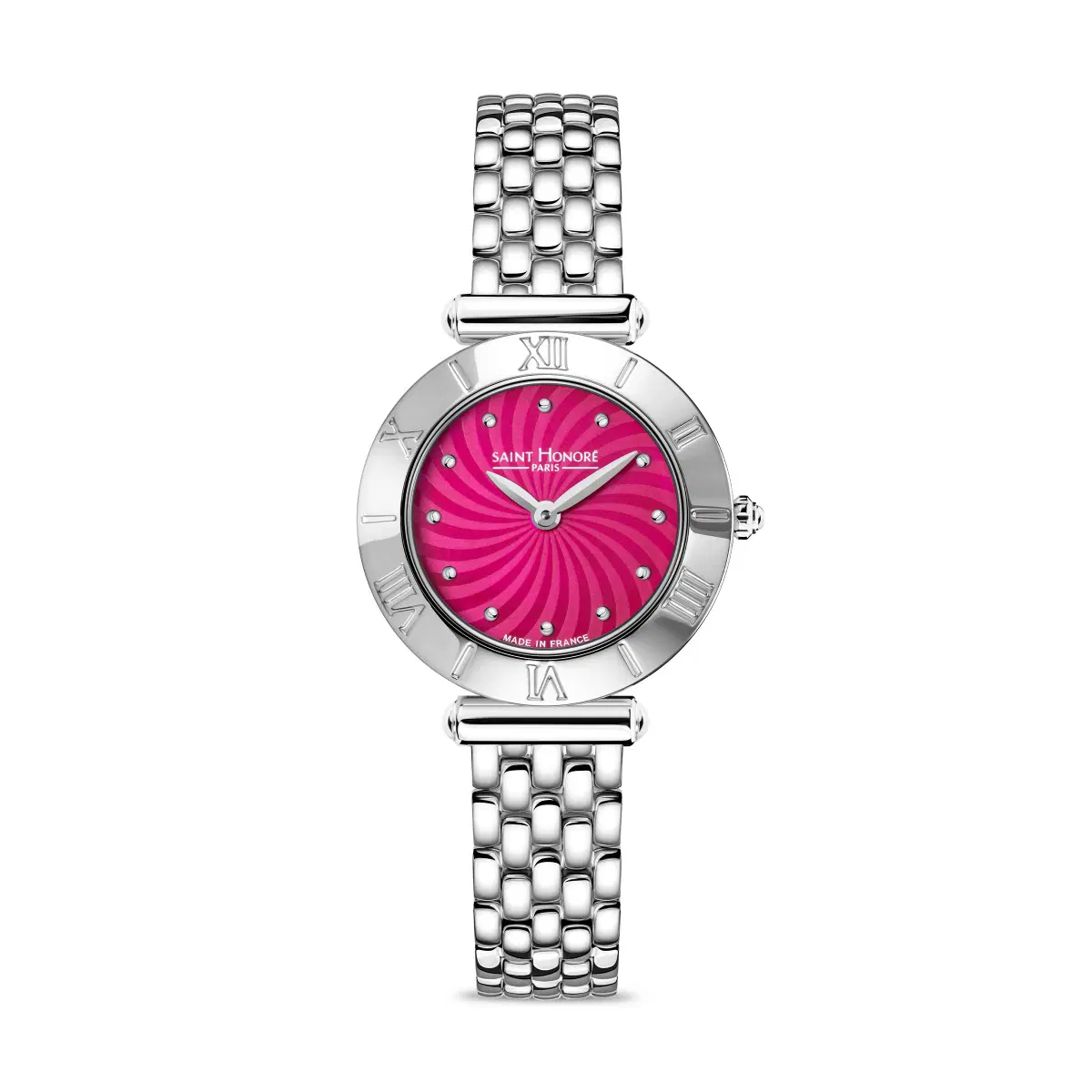Saint Honore Women's Watch with Pink Dial and Steel Bracelet