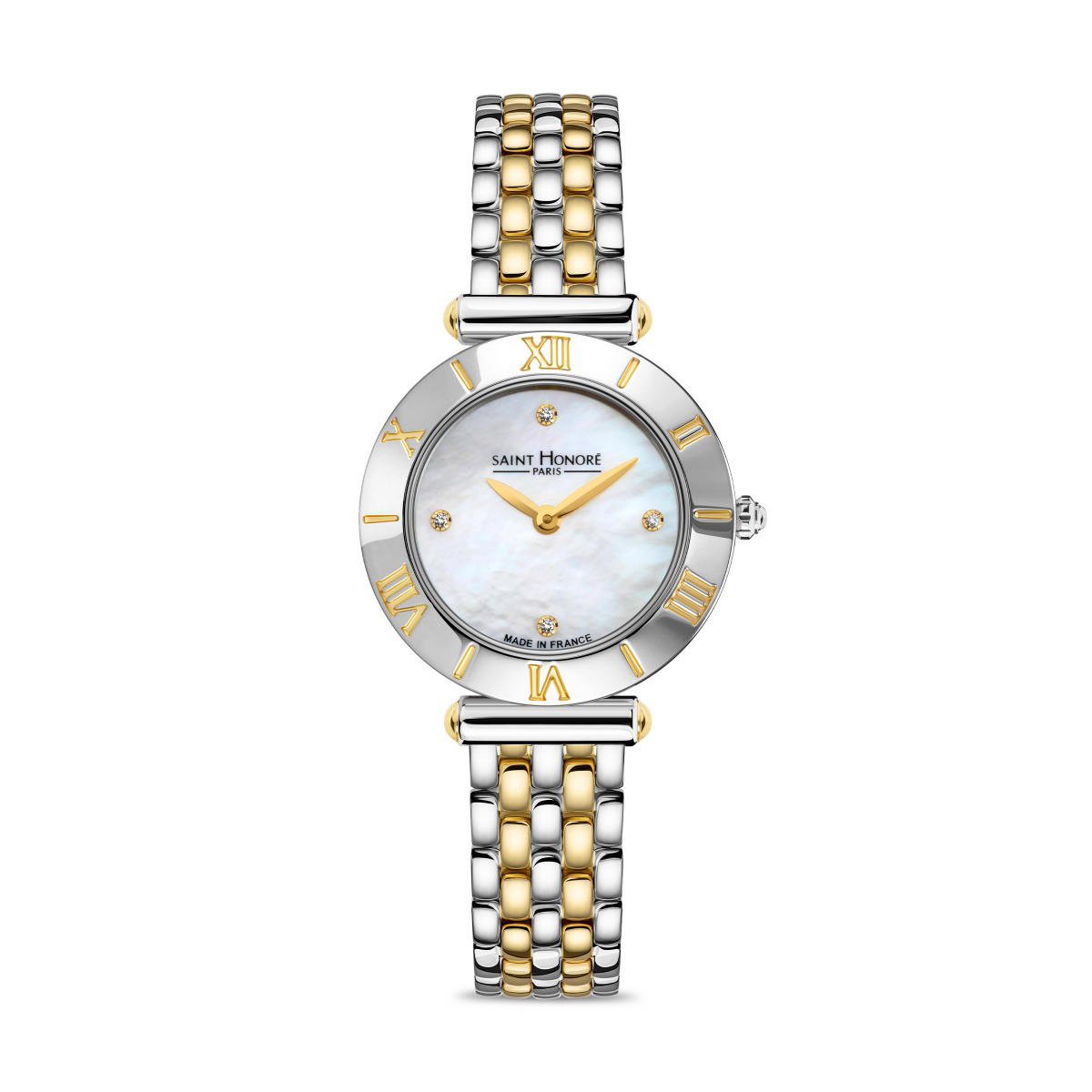 Saint Honore Women's Two-Tone Watch with Mother-of-Pearl