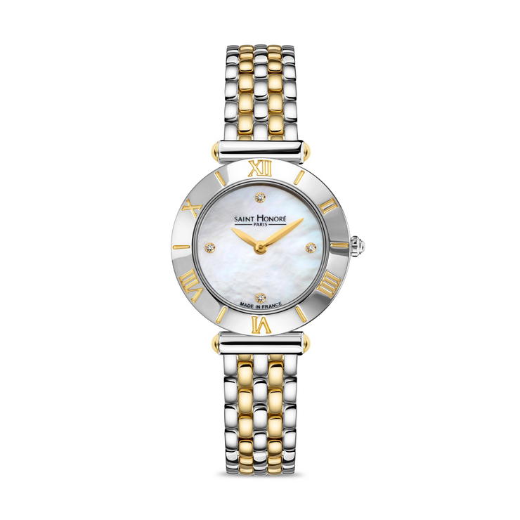 Saint Honore Women's Two-Tone Watch with Mother-of-Pearl