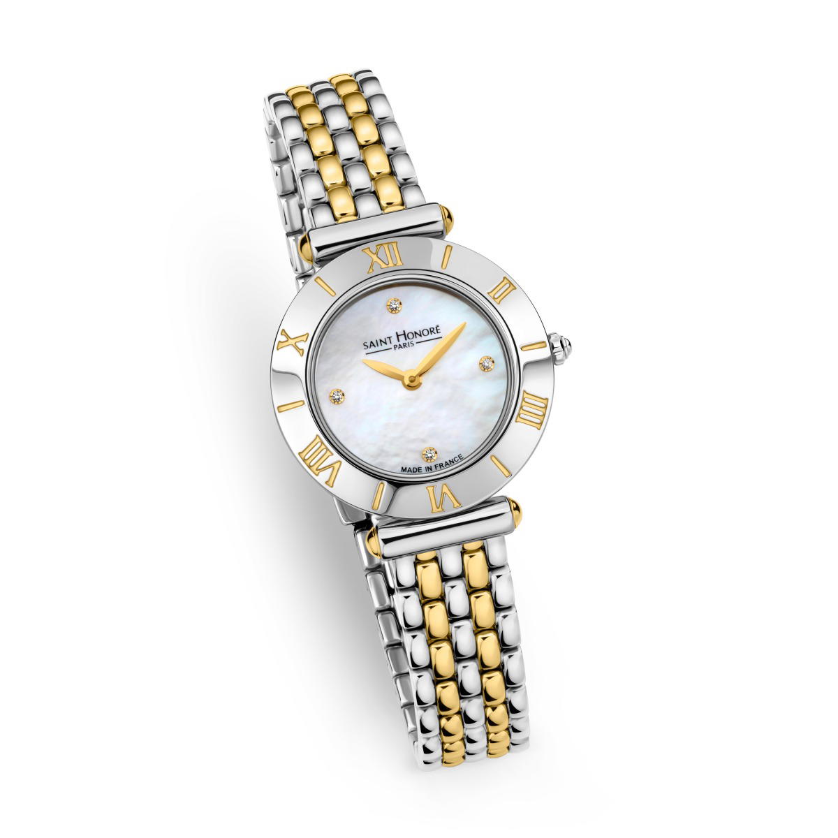 Saint Honore Women's Two-Tone Watch with Mother-of-Pearl