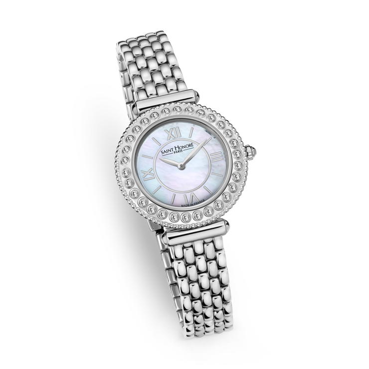Saint Honore Gala Women's Watch Pearl Dial and Crystal 
