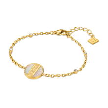 Guy Laroche Luxury Bracelet – Gold Steel with Crystals