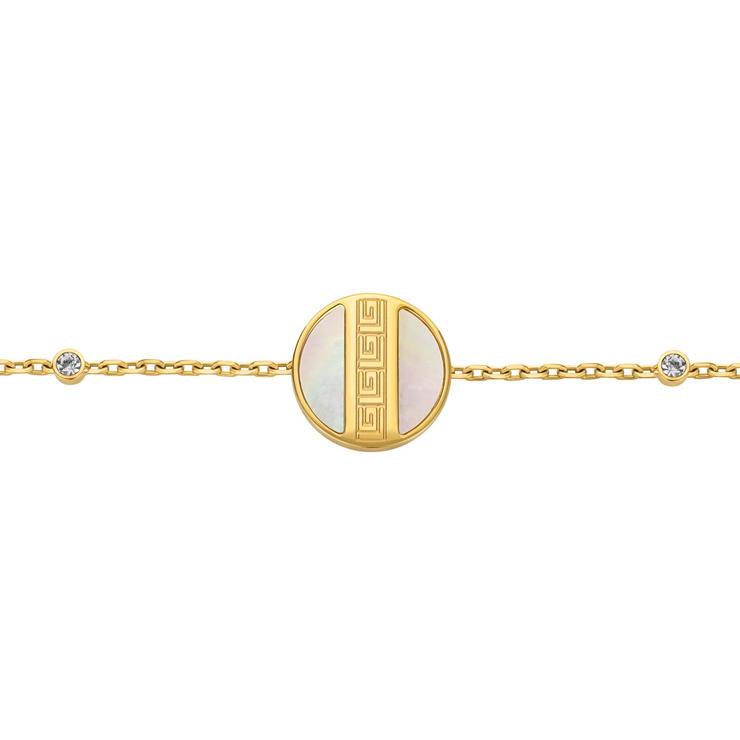 Guy Laroche Luxury Bracelet – Gold Steel with Crystals