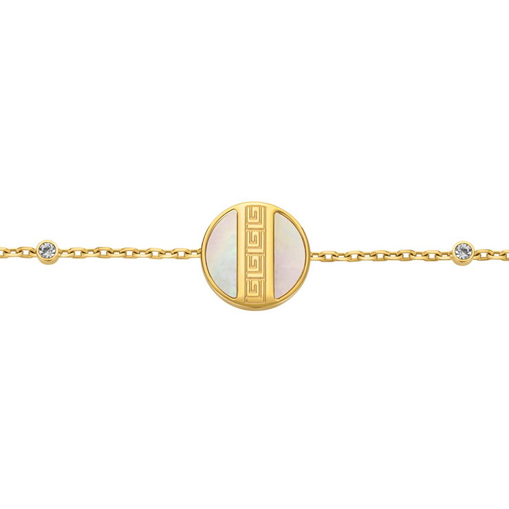 Guy Laroche Luxury Bracelet – Gold Steel with Crystals