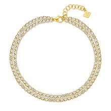 Guy Laroche Luxury Bracelet – Gold Steel & Double Crystal