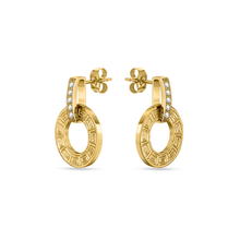 Guy Laroche Gold Plated Earrings with Crystals