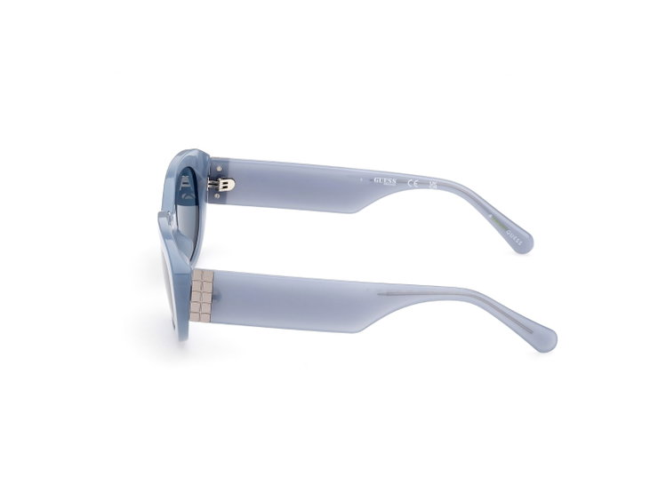 Guess Sunglasses Oval For Women Grey , Blue
