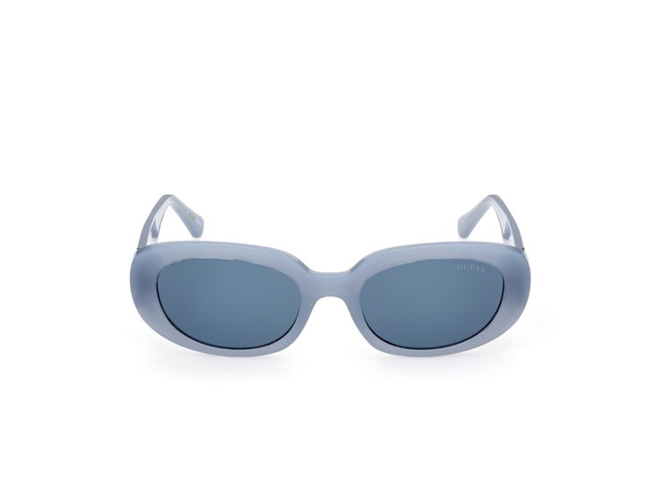 Guess Sunglasses Oval For Women Grey , Blue