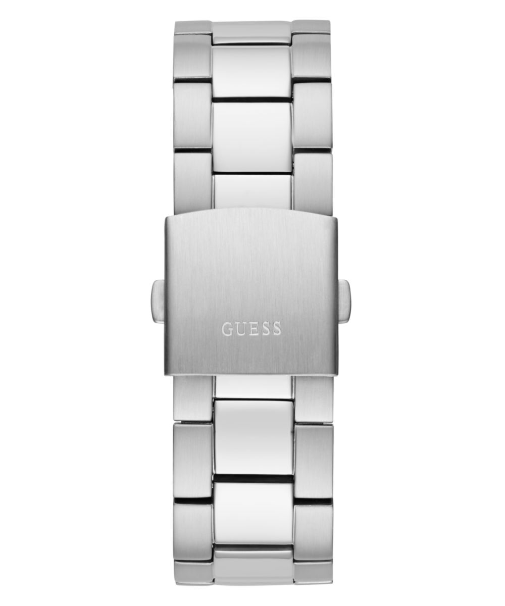 Guess Men's Multi Function Silver & Black Steel Watch