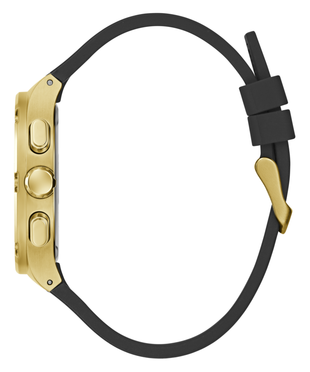 Guess Men's Gold Tone Multi Function Watch with Green Dial