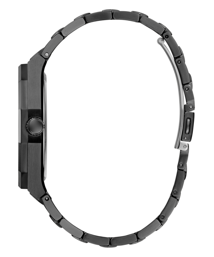 Guess Men's Black Stainless Steel Analog Watch