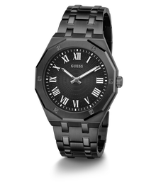 Guess Men's Black Stainless Steel Analog Watch