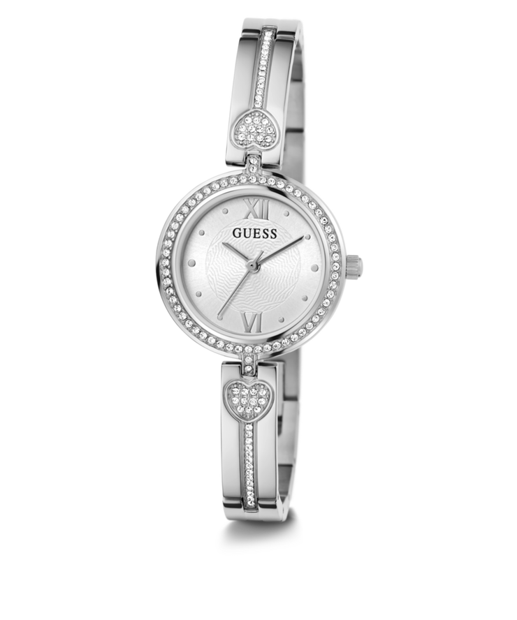 Guess ladies Silver Crystal Watch