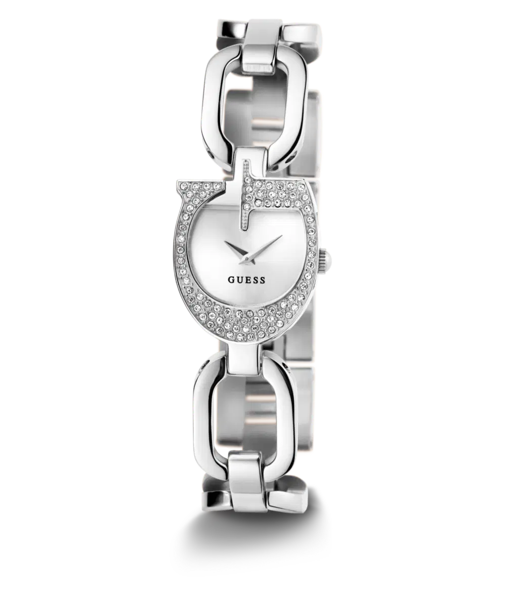 Guess Women's Silver Crystal Watch