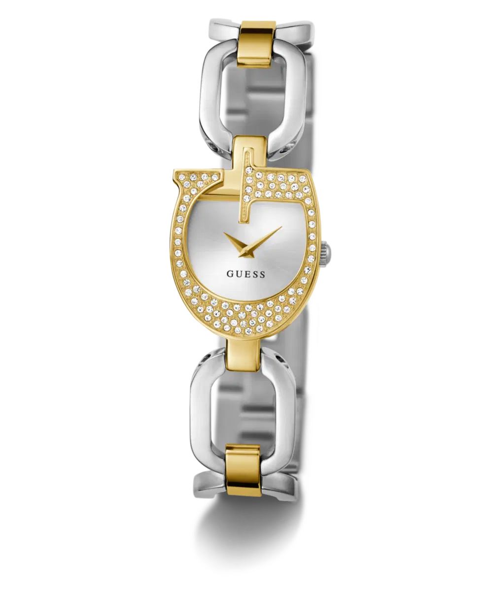 Guess Women's Gold & Silver Crystal Watch