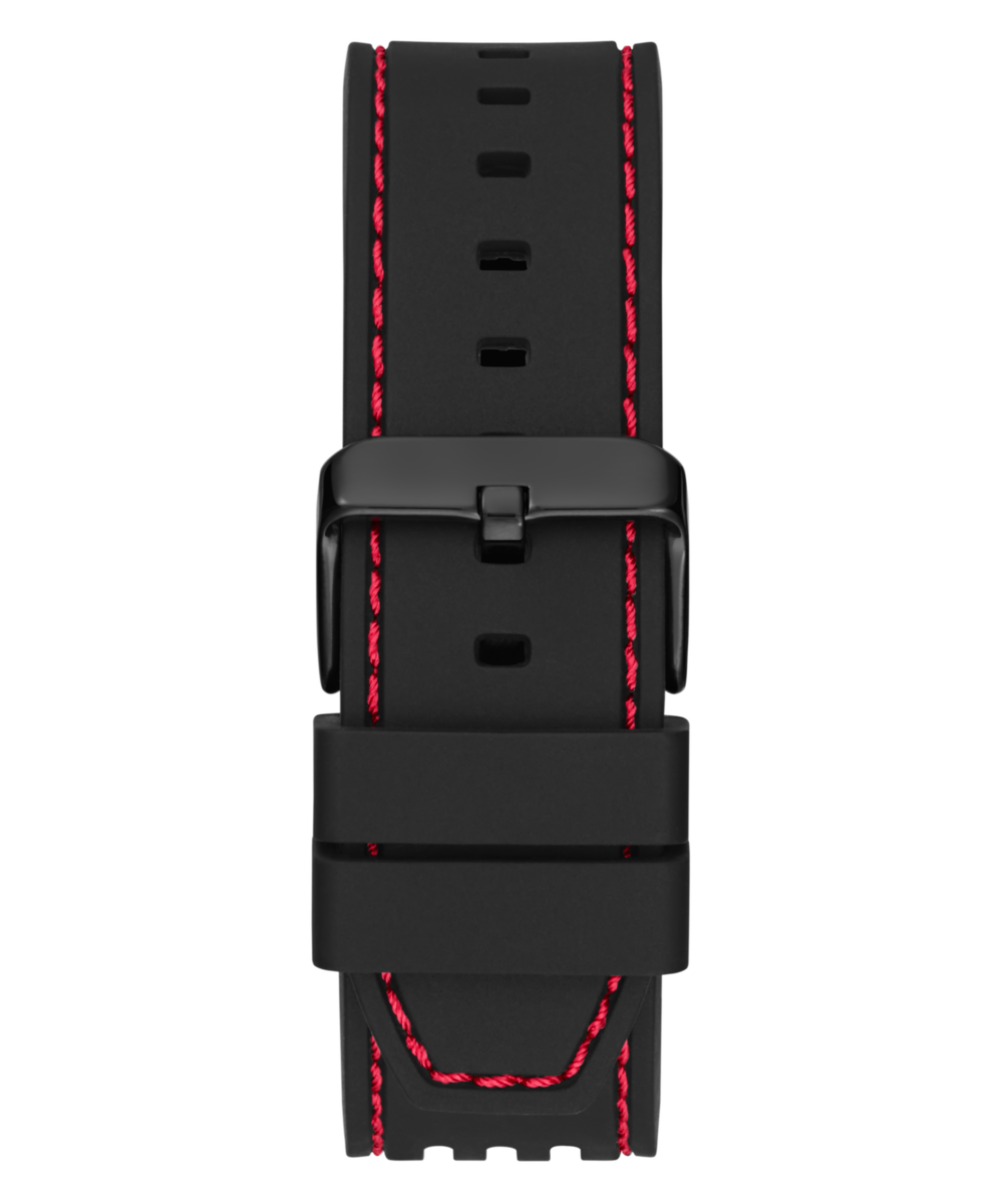 Guess Men's Automatic Black Silicone Strap Watch Snake Edition