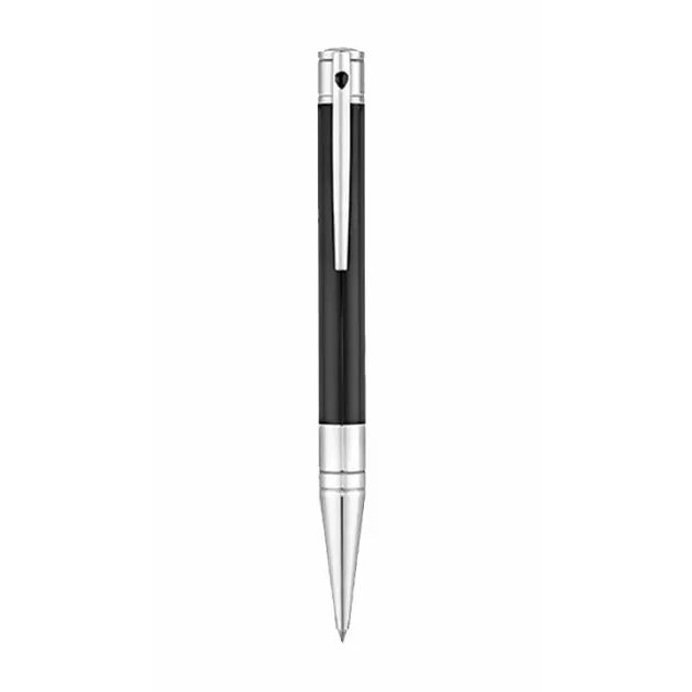 S.T. Dupont D-Initial Chrome Black Pen