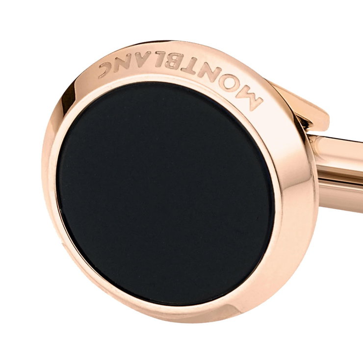Montblanc Meisterstuck Cufflink Rose gold , Black