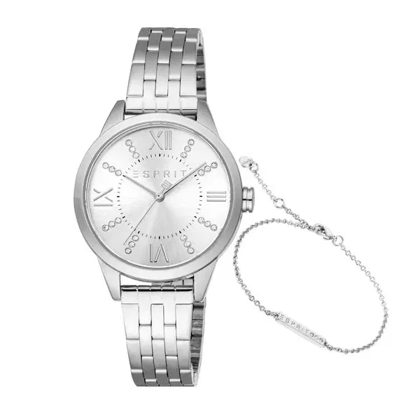 Esprit Pointy ladies Quartz watch stainless steel silver