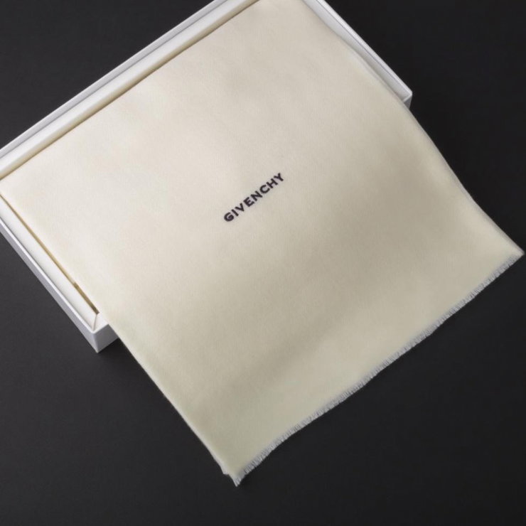 Givenchy Shawl Wool for men white size 55